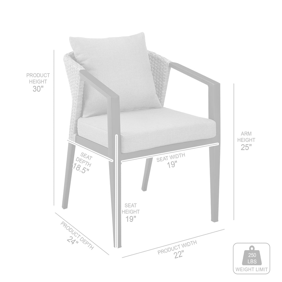 Palma Outdoor Dining Chairs - Set of 2