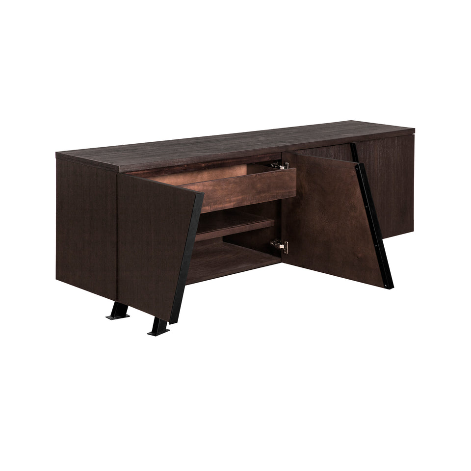 Pirate Brown Acacia Sideboard Cabinet