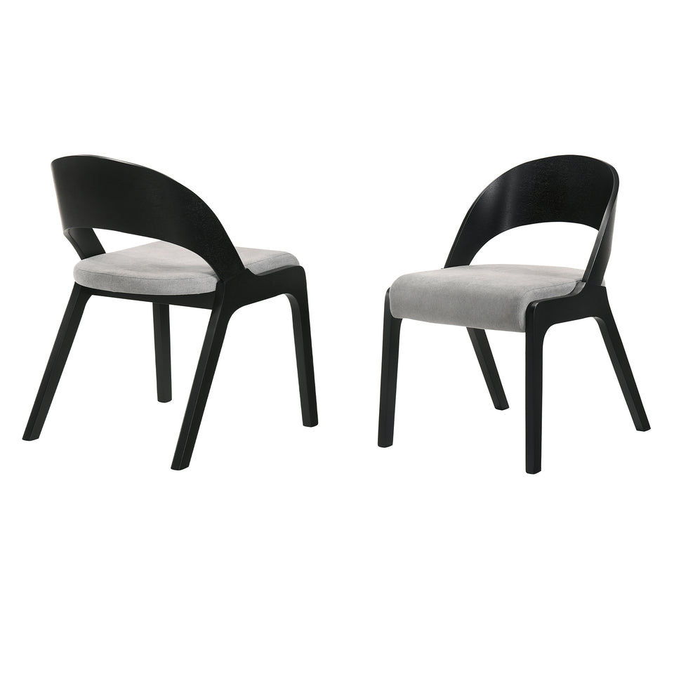 Polly Mid-Century Upholstered Dining Chairs - Set of 2