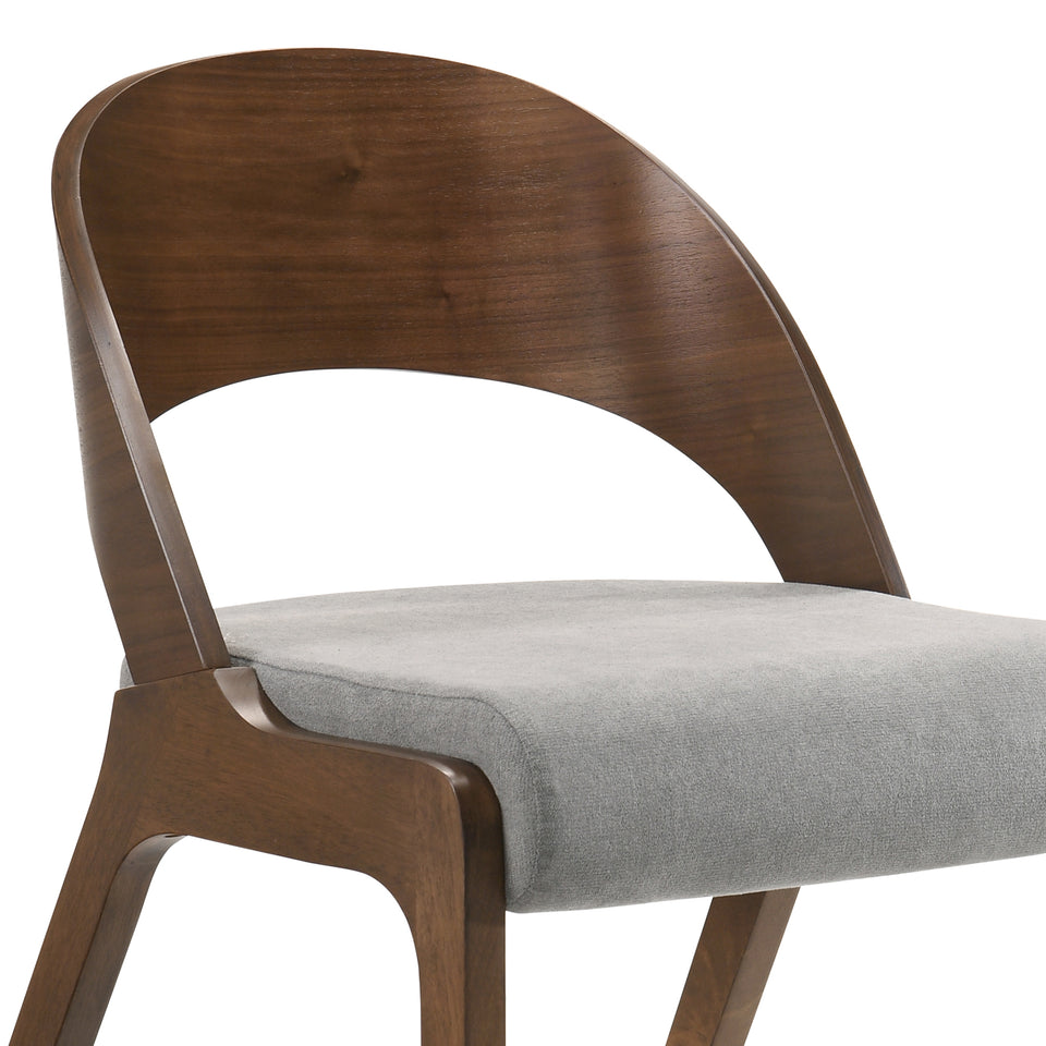Polly Mid-Century Upholstered Dining Chairs - Set of 2