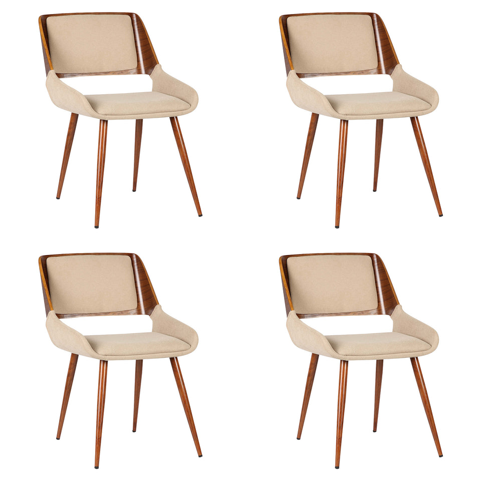 Panda Mid-Century Dining Chair - Set of 4