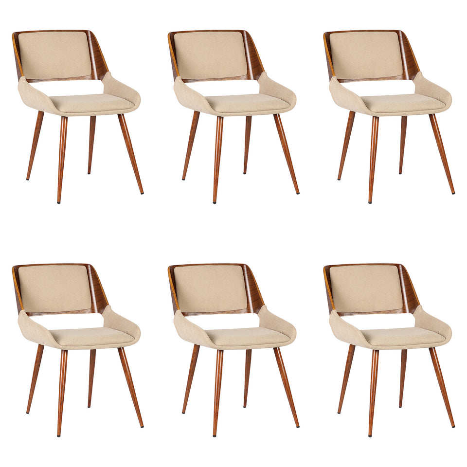 Panda Mid-Century Dining Chair - Set of 6