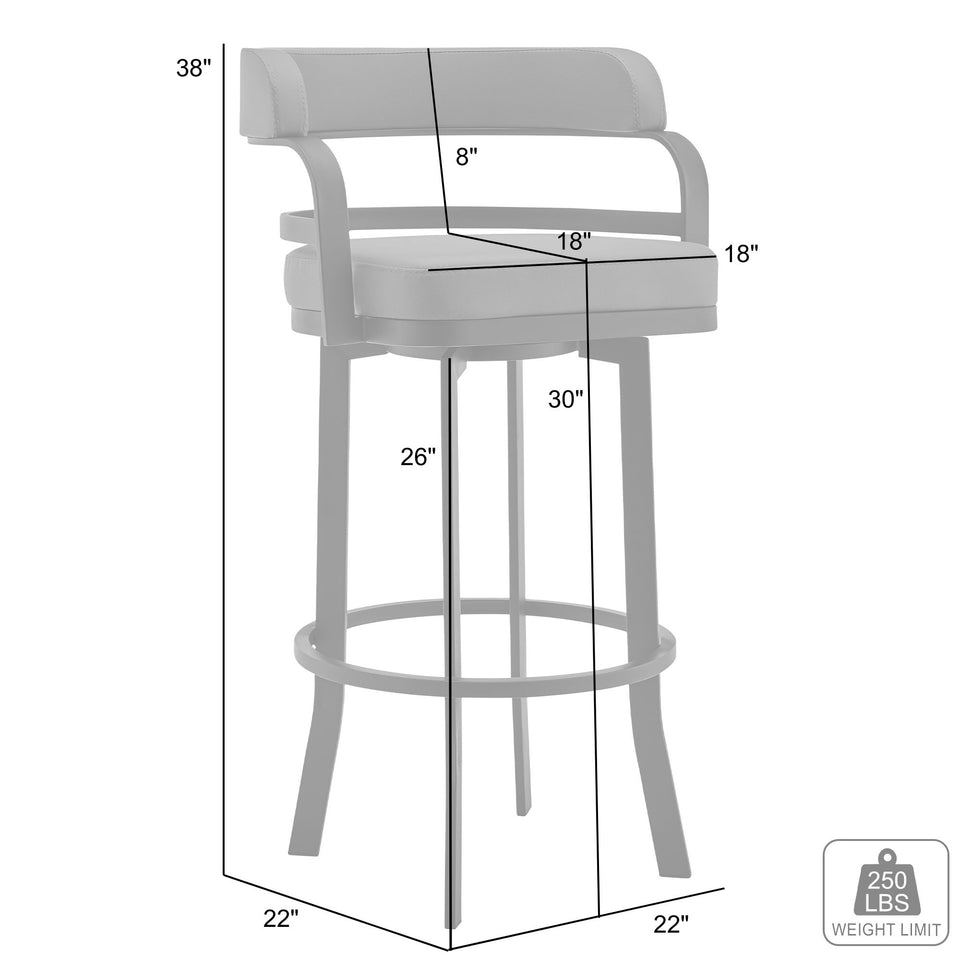 Prinz Swivel Bar Stool