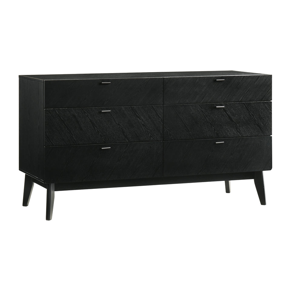 Petra 6 Drawer Wood Dresser
