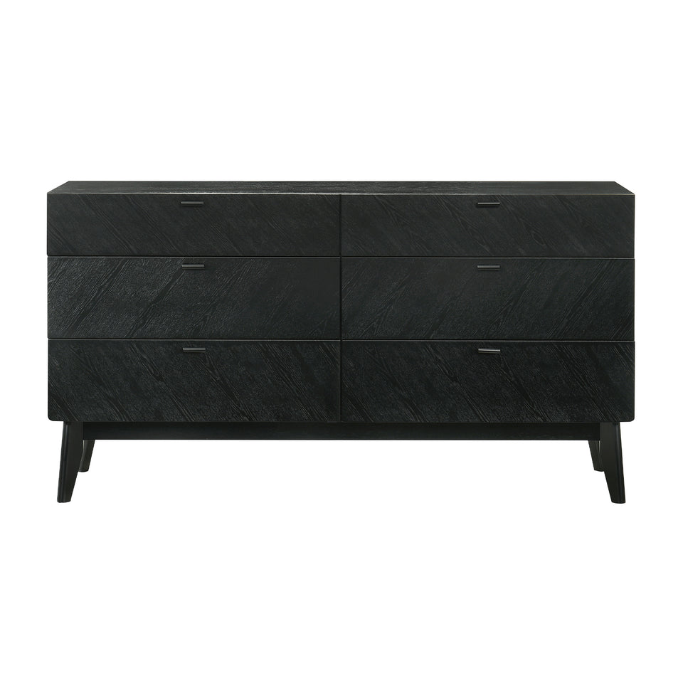 Petra 6 Drawer Wood Dresser
