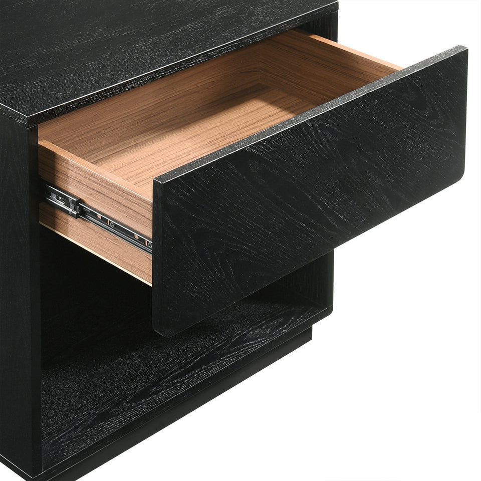 Petra 1 Drawer Wood Nightstand