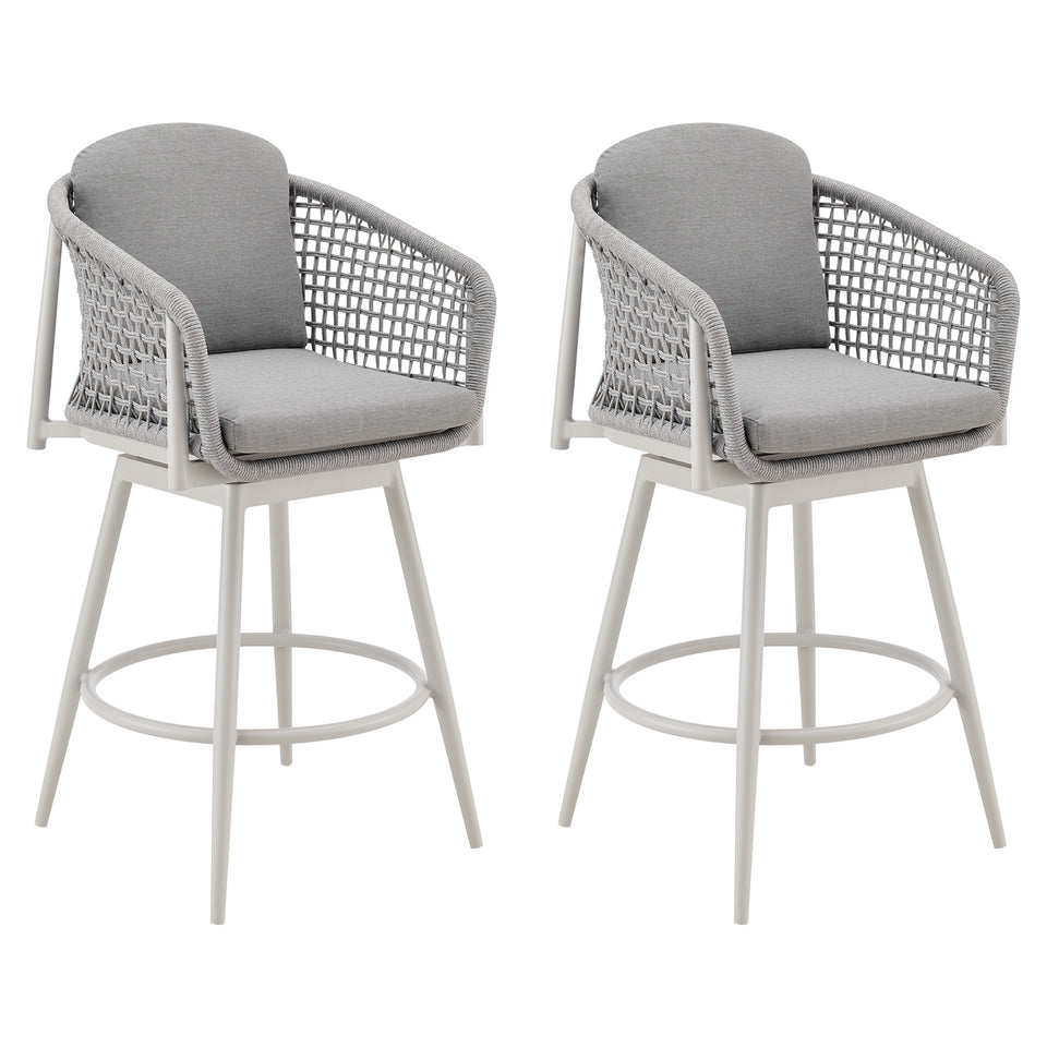 Rhodes Outdoor Swivel Counter Stool - Set of 2