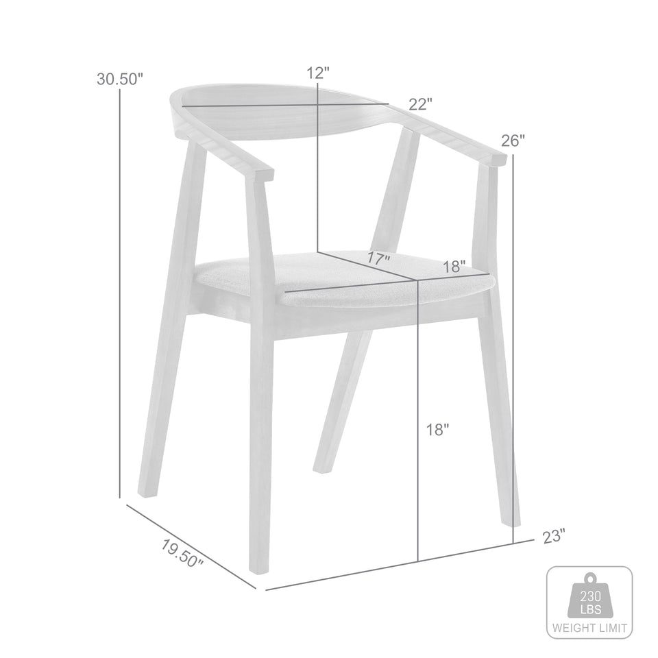 Santana Wood Dining Chair - Set of 4