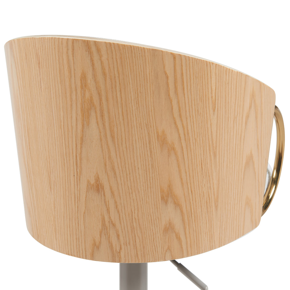 Solstice Adjustable Upholstered Barstool