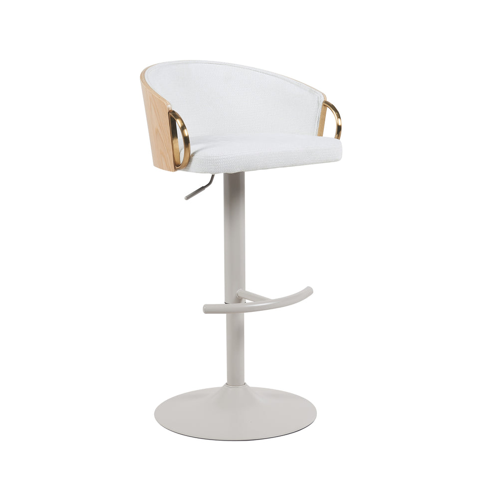 Solstice Adjustable Upholstered Barstool