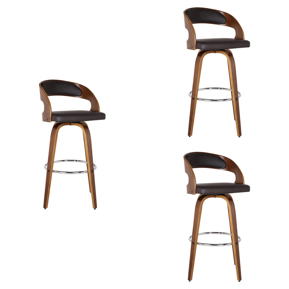 Shelly Swivel Bar Stool - Set of 3