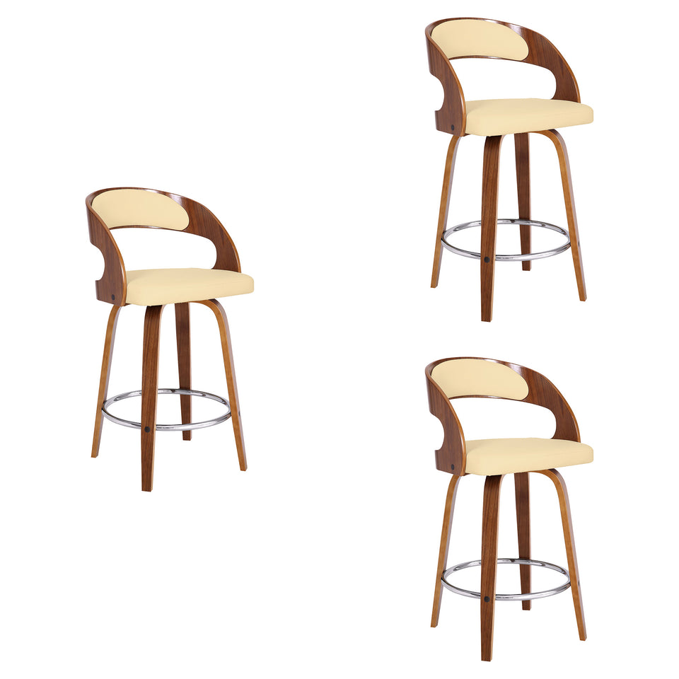 Shelly Swivel Bar Stool - Set of 3