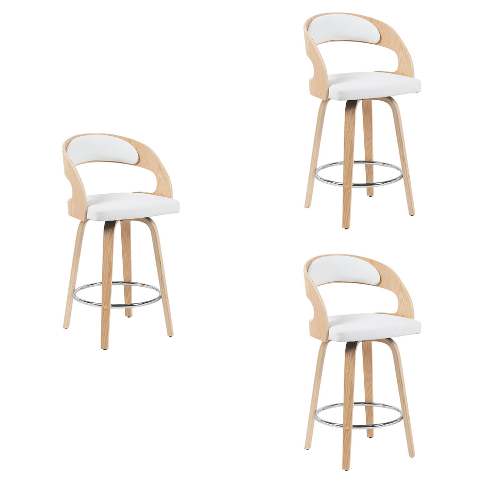 Shelly Swivel Bar Stool - Set of 3