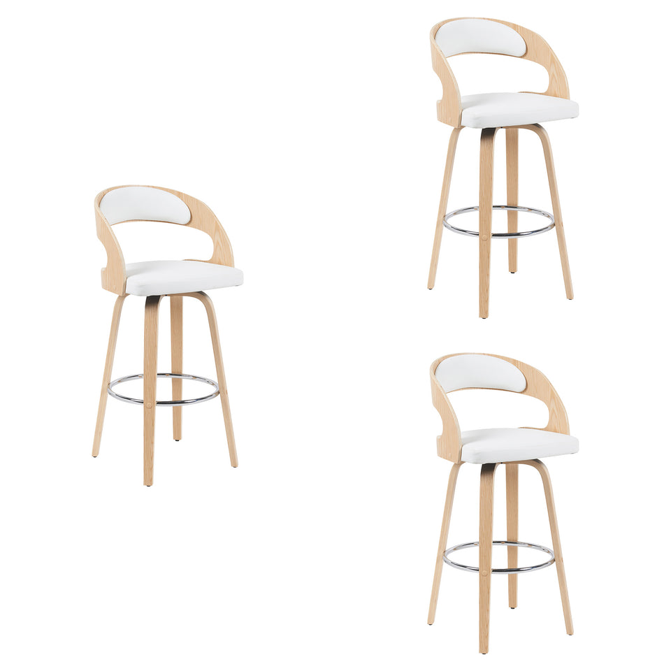 Shelly Swivel Bar Stool - Set of 3