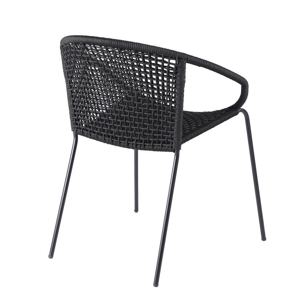 Snack Stackable Steel Dining Chair - Set of 2