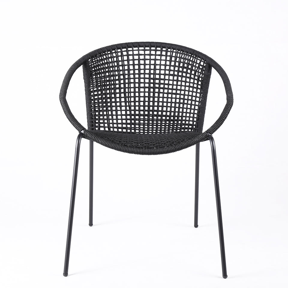 Snack Stackable Steel Dining Chair - Set of 2