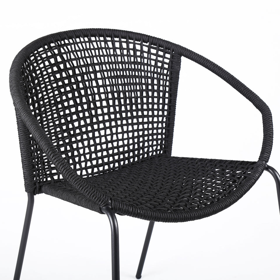 Snack Stackable Steel Dining Chair - Set of 2