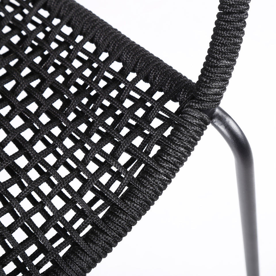 Snack Stackable Steel Dining Chair - Set of 2