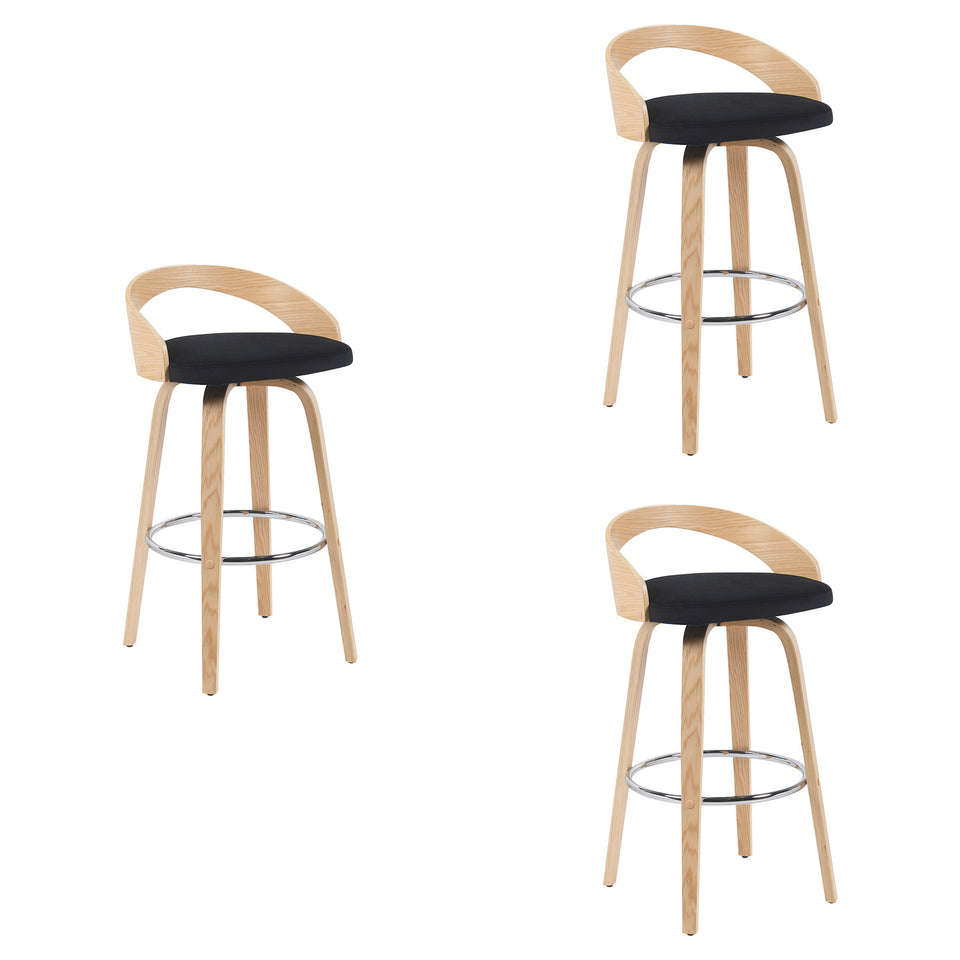 Sonia Swivel Bar Stool - Set of 3
