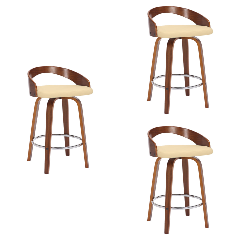 Sonia Swivel Bar Stool - Set of 3