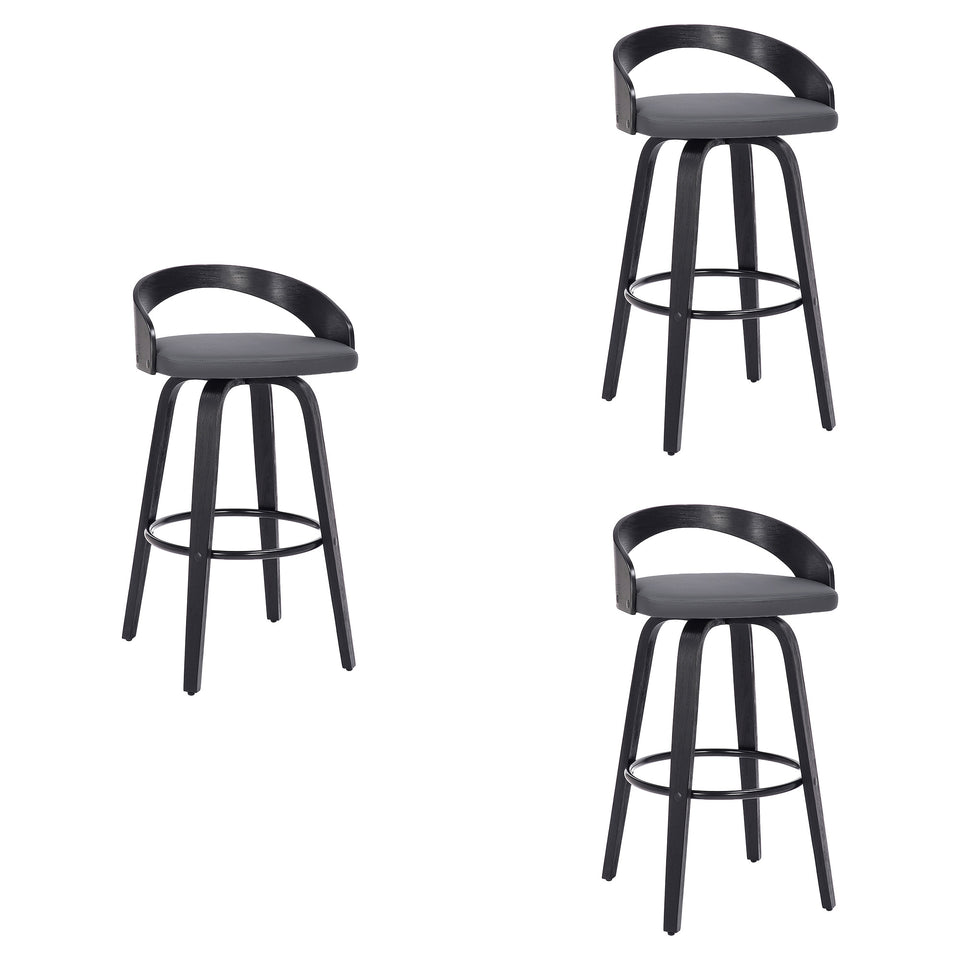 Sonia Swivel Bar Stool - Set of 3