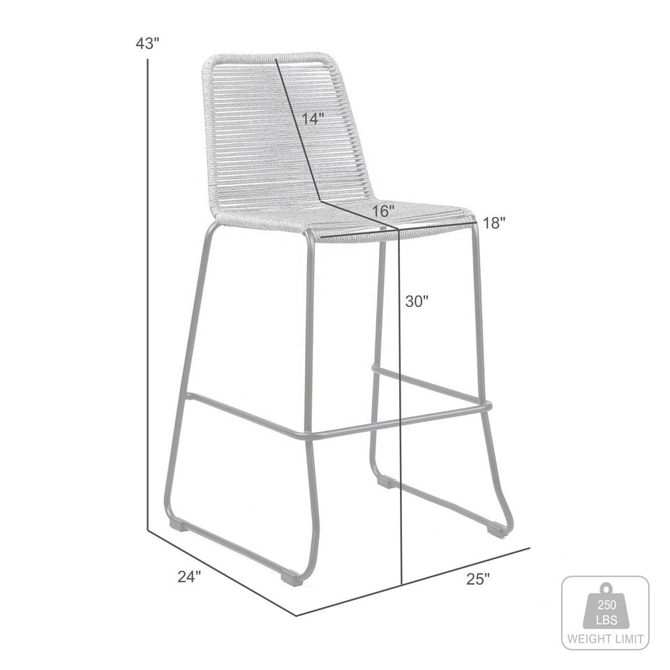 Shasta Outdoor Barstool - Set of 4
