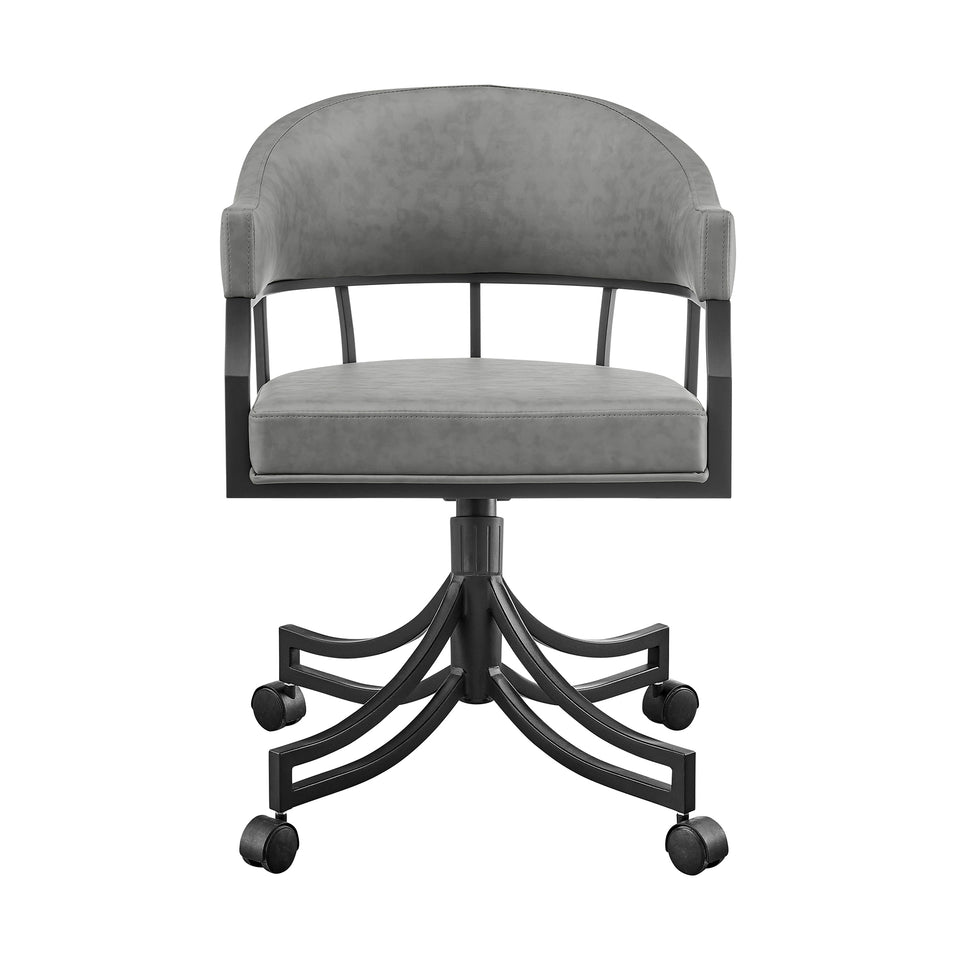 Tibet Swivel Tilt Rolling Dining Chair