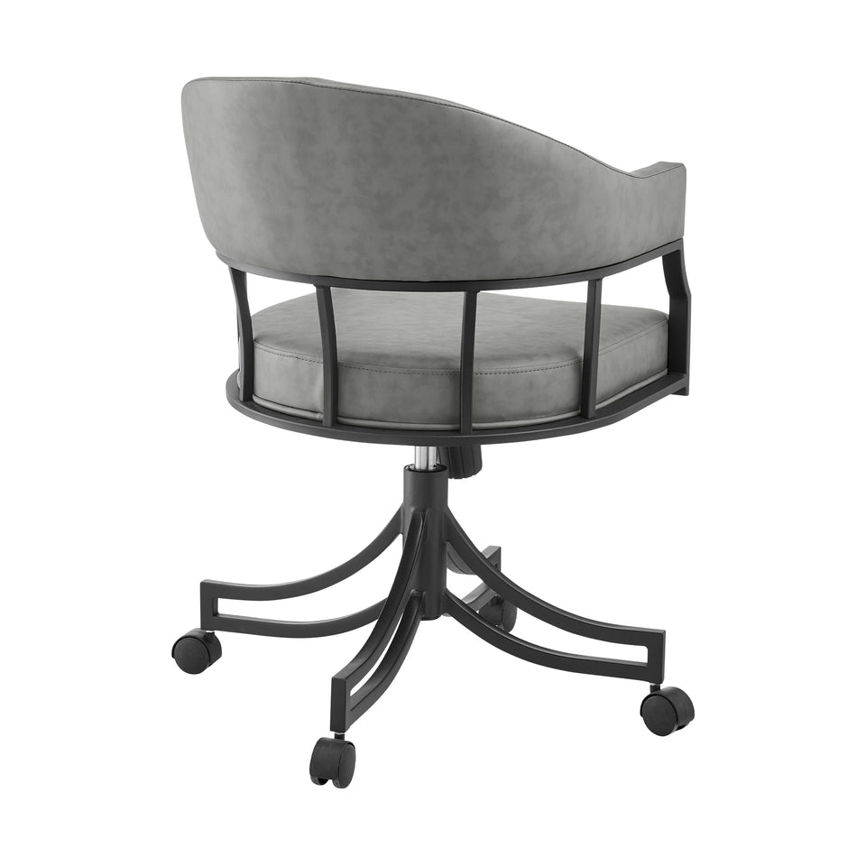 Tibet Swivel Tilt Rolling Dining Chair