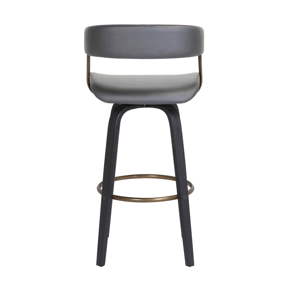 Topanga Upholstered Wood Bar Stool