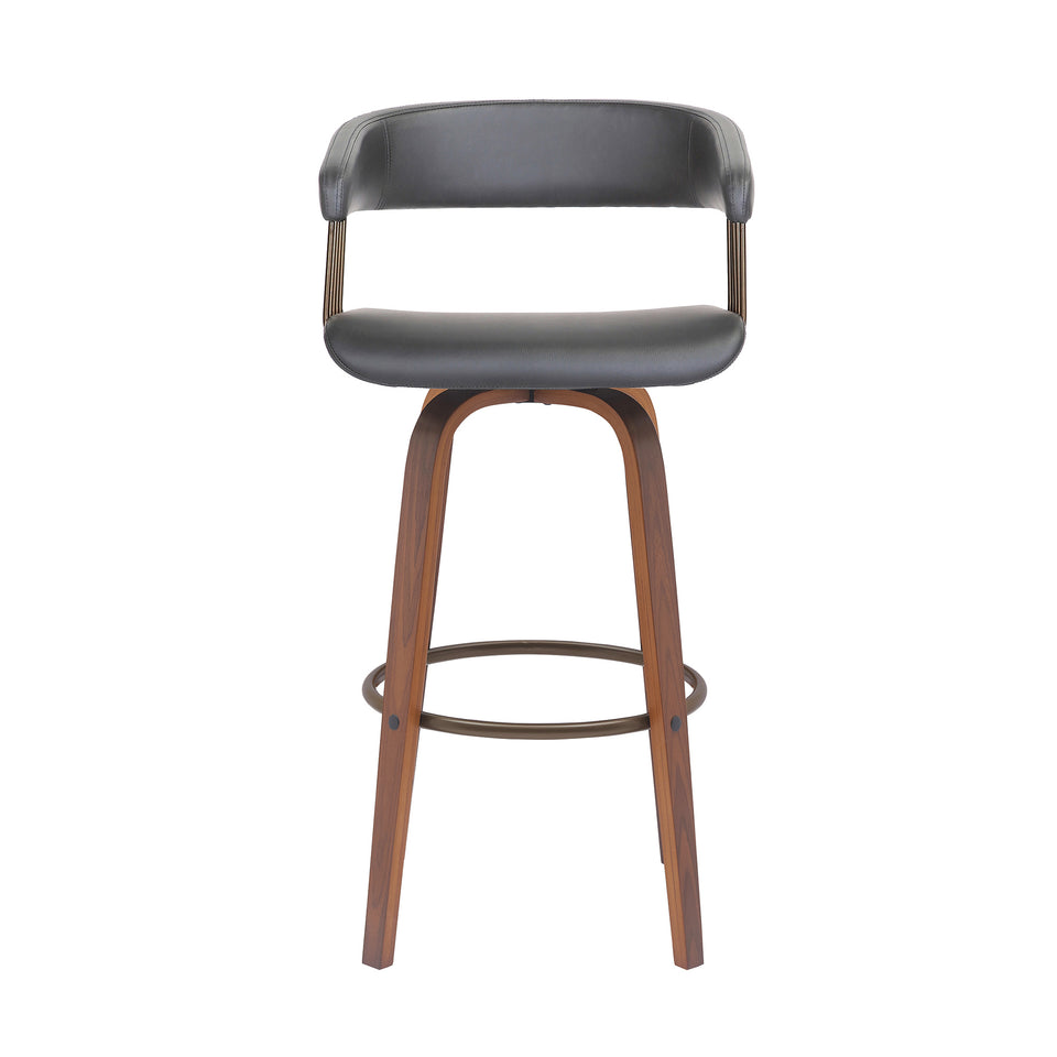 Topanga Upholstered Wood Bar Stool