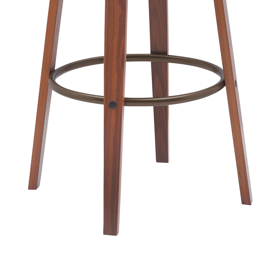 Topanga Upholstered Wood Bar Stool