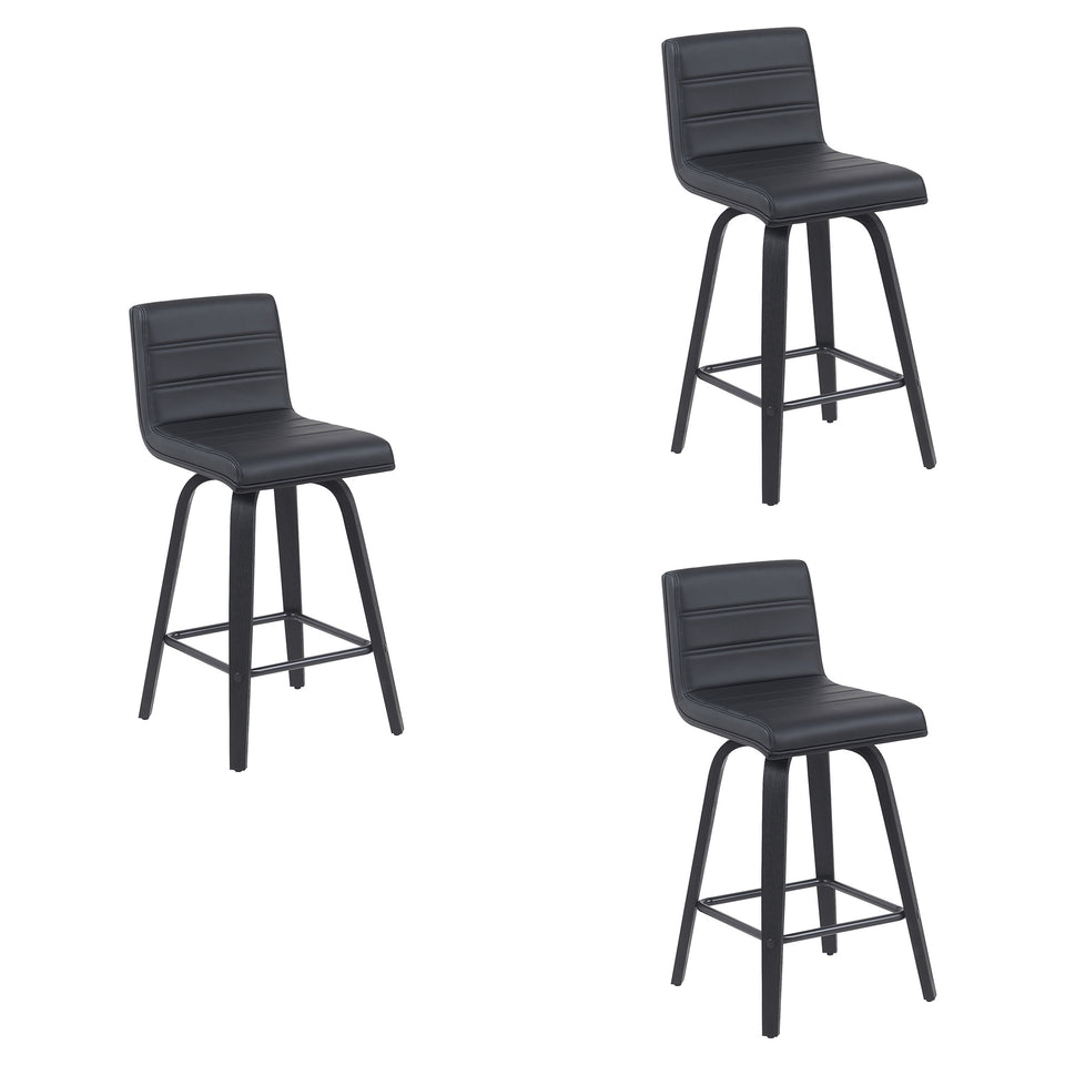 Vienna Swivel Counter Stool - Set of 3