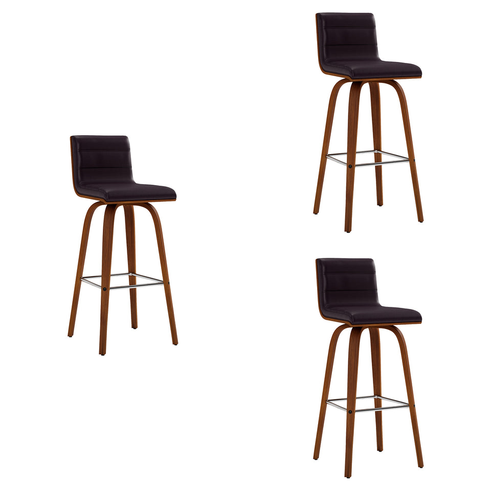 Vienna Swivel Bar Stool - Set of 3