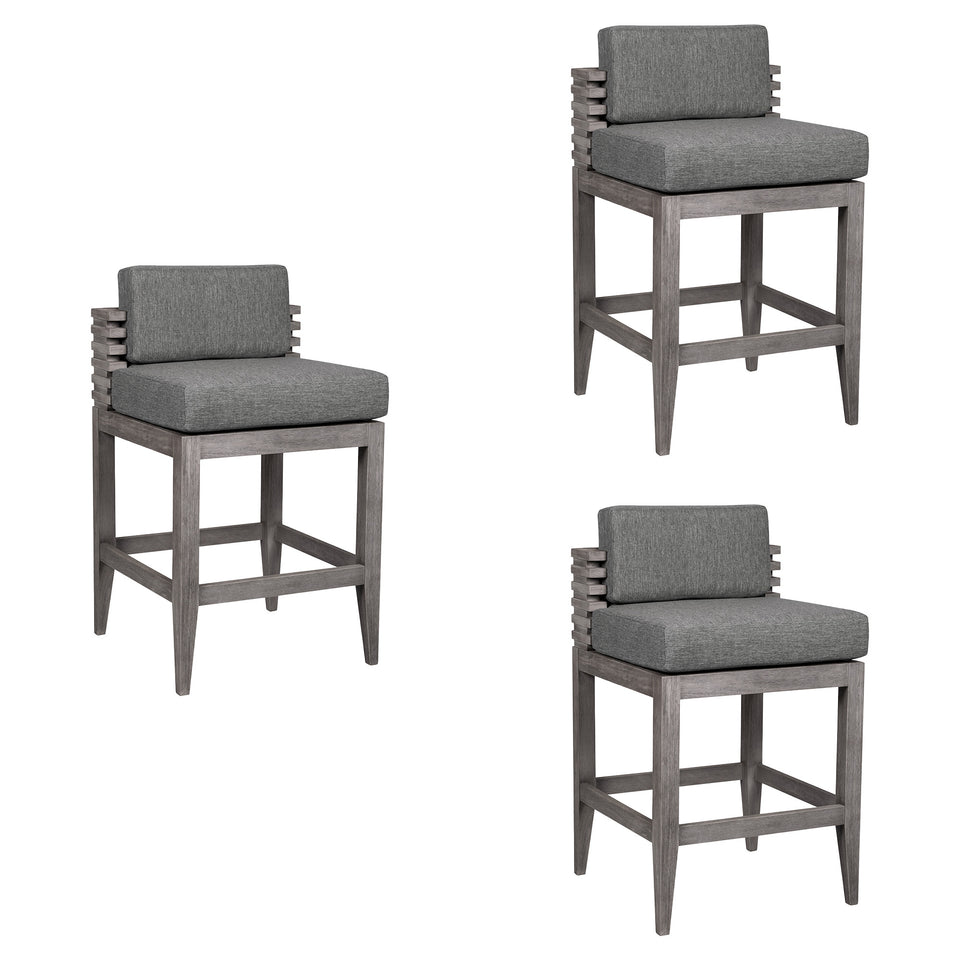 Vivid Outdoor Bar Stool - Set of 3