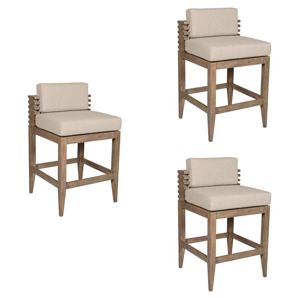 Vivid Outdoor Bar Stool - Set of 3
