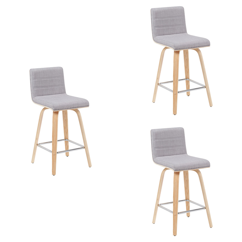 Vienna Swivel Counter Stool - Set of 3