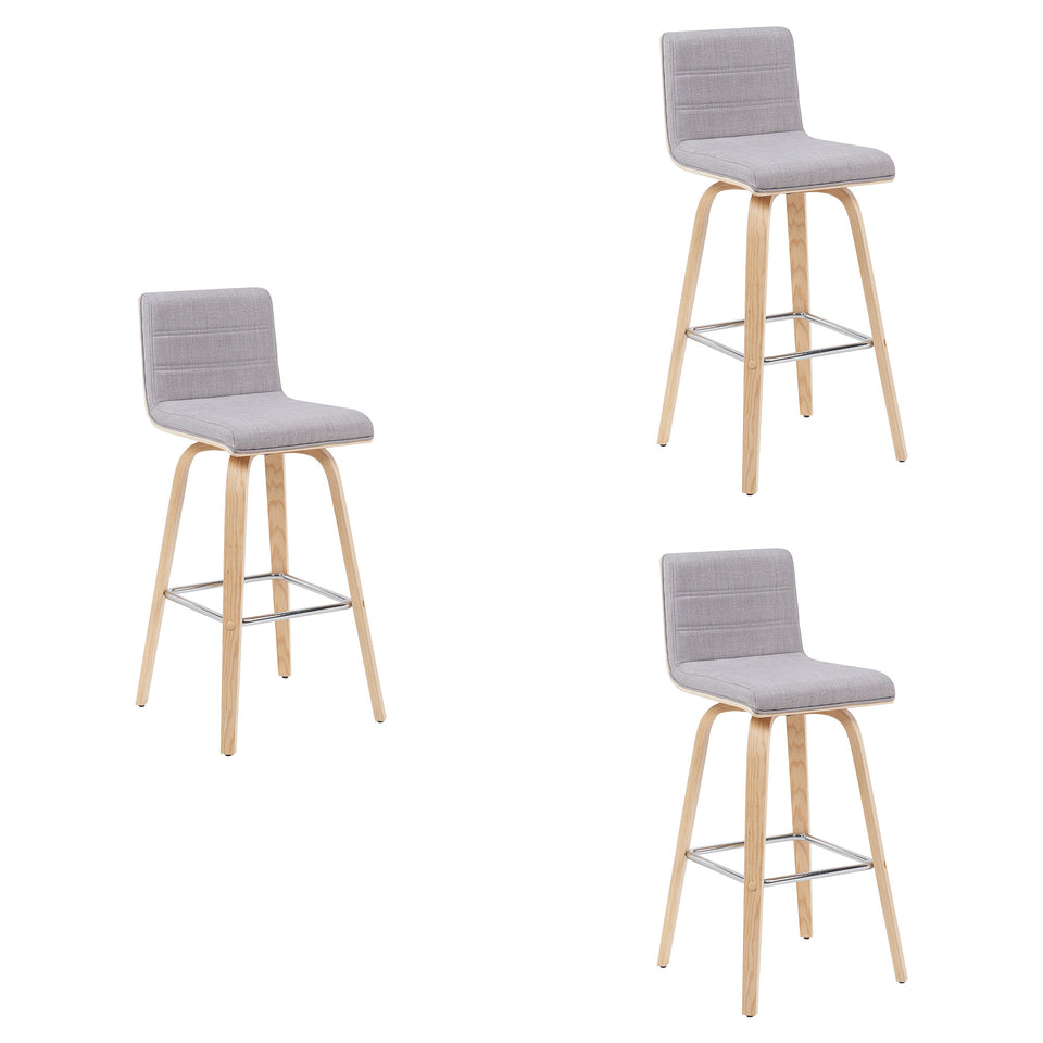 Vienna Swivel Bar Stool - Set of 3