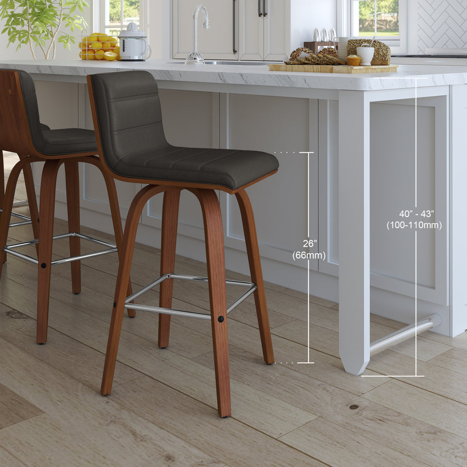 Vienna Swivel Counter Stool - Set of 2