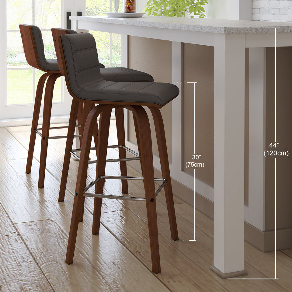 Vienna Swivel Bar Stool - Set of 2