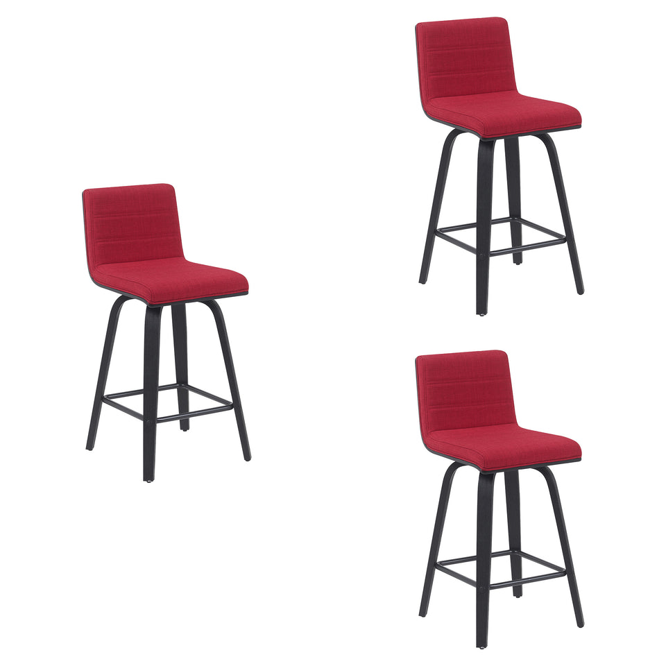 Vienna Swivel Counter Stool - Set of 3
