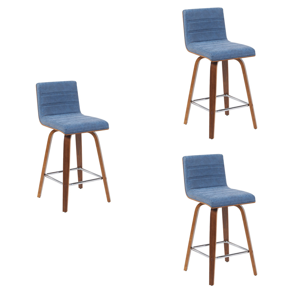 Vienna Swivel Counter Stool - Set of 3