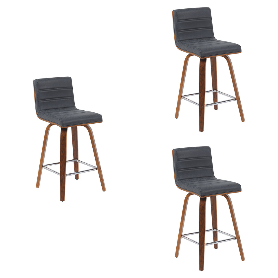 Vienna Swivel Counter Stool - Set of 3