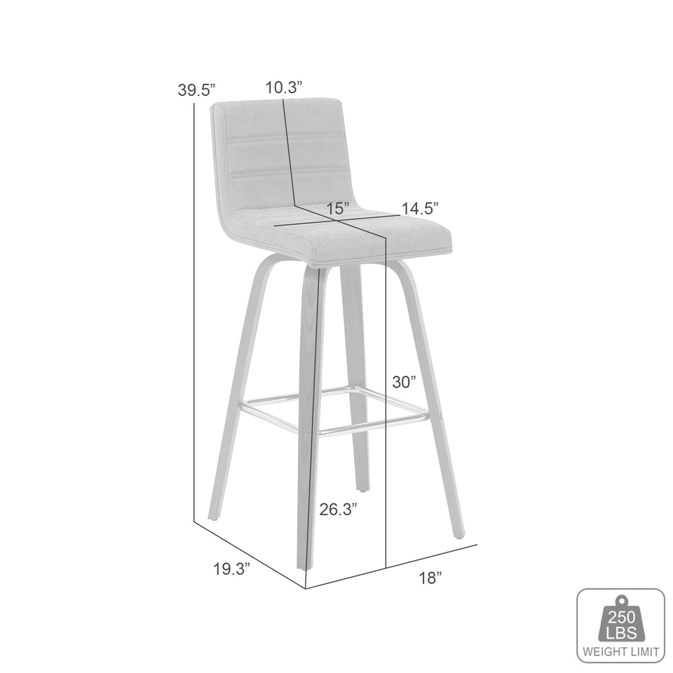 Vienna Swivel Bar Stool - Set of 4
