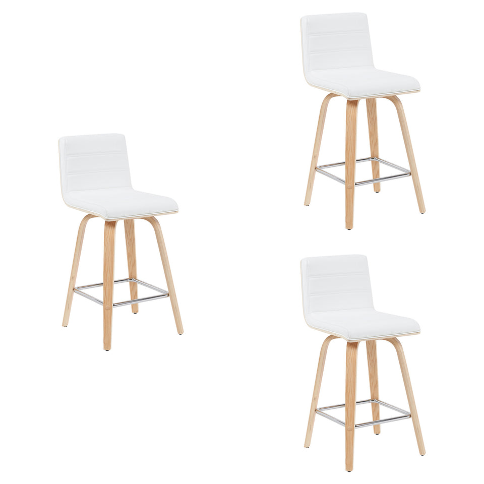 Vienna Swivel Counter Stool - Set of 3