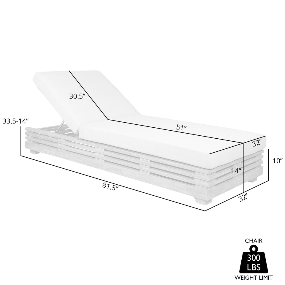 Vivid Outdoor Chaise Lounge Chair