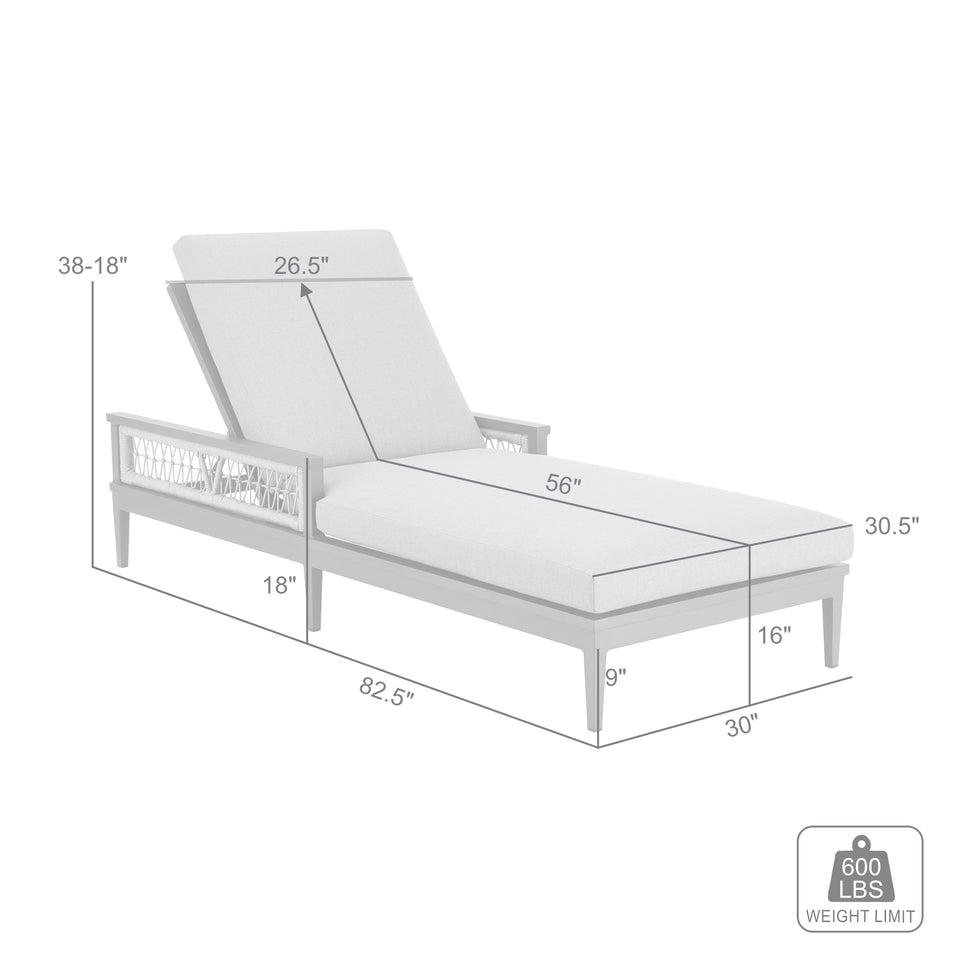 Zella Outdoor Chaise Lounge Chair