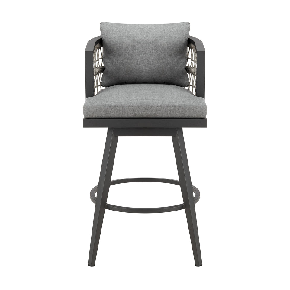 Zella Outdoor Swivel Counter Stool
