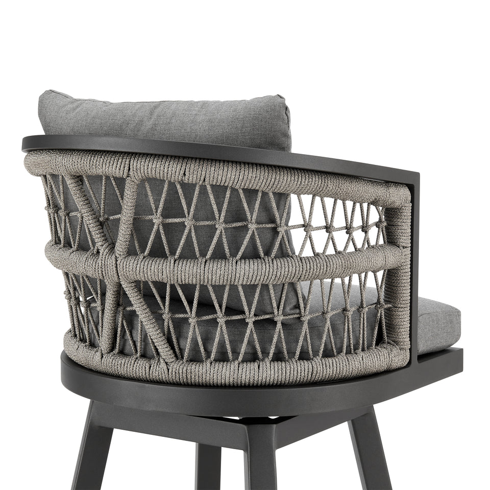 Zella Outdoor Swivel Counter Stool