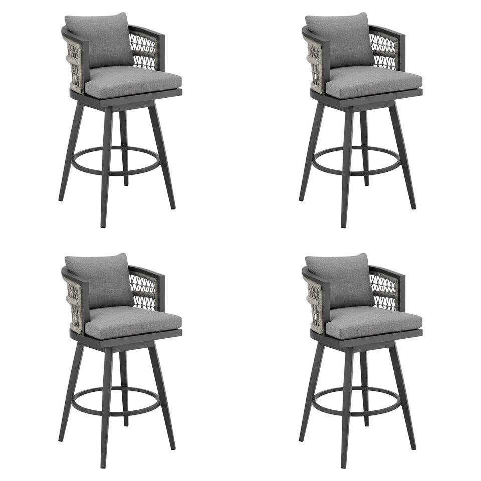 Zella Outdoor Swivel Bar Stool - Set of 4