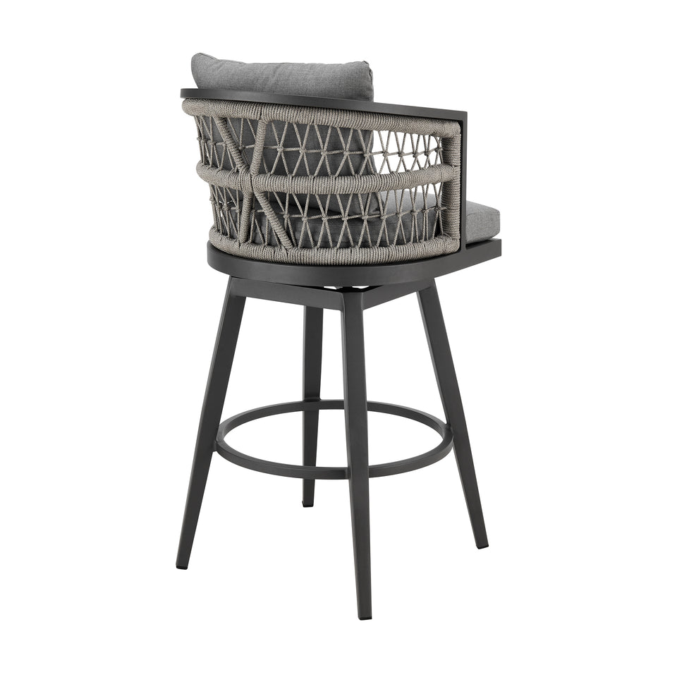 Zella Outdoor Swivel Bar Stool